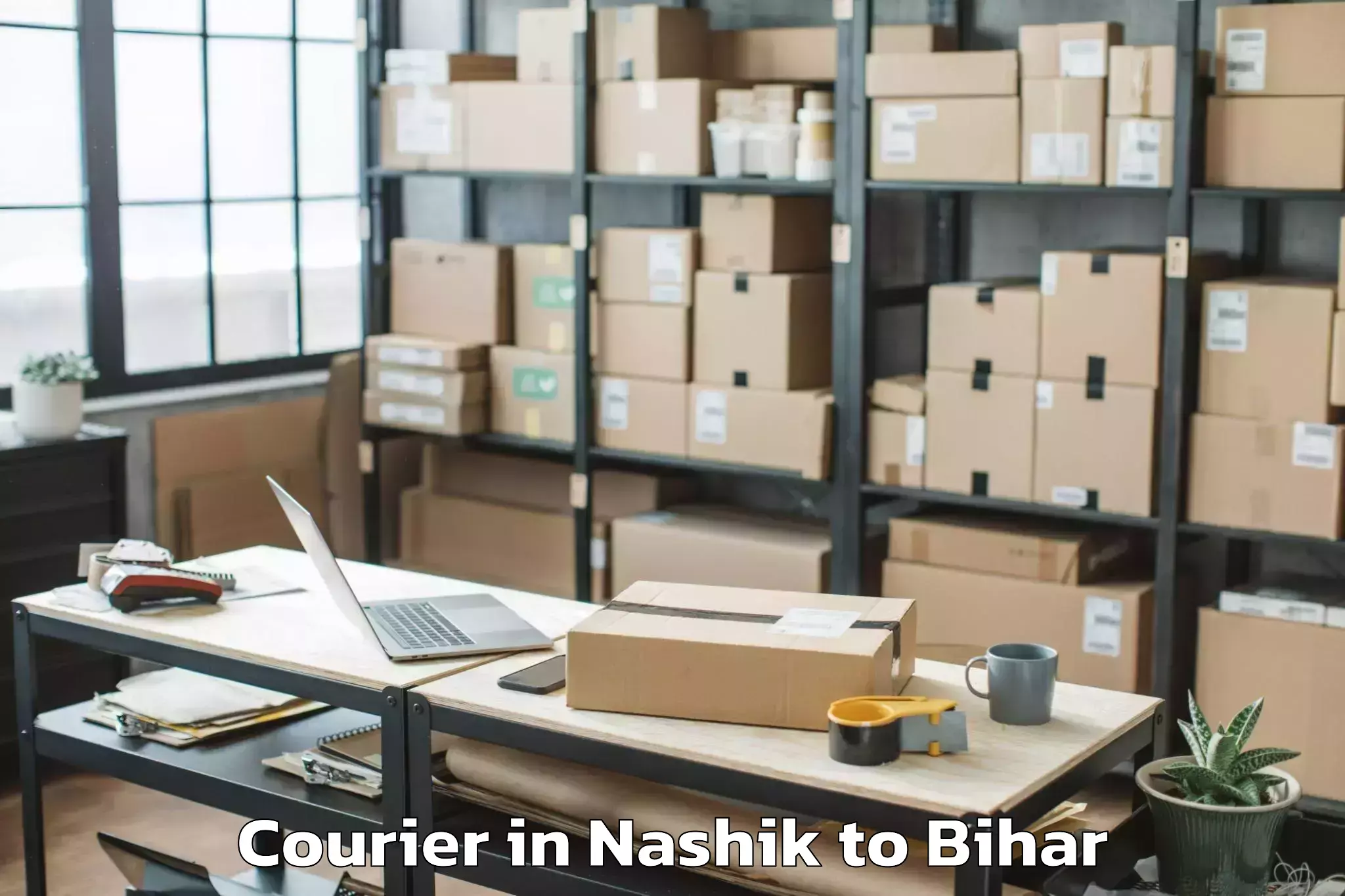 Book Nashik to Harsidhi Pakariya Courier Online